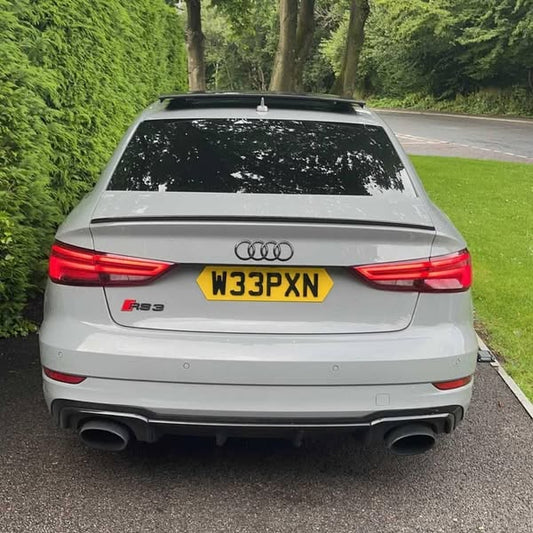 4D Gel Number Plates with Gloss Black Gel Lettering Set